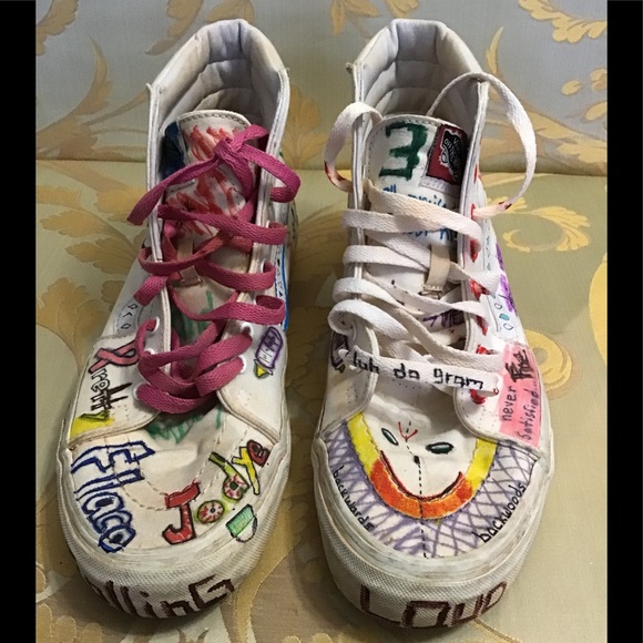 graffiti vans shoes